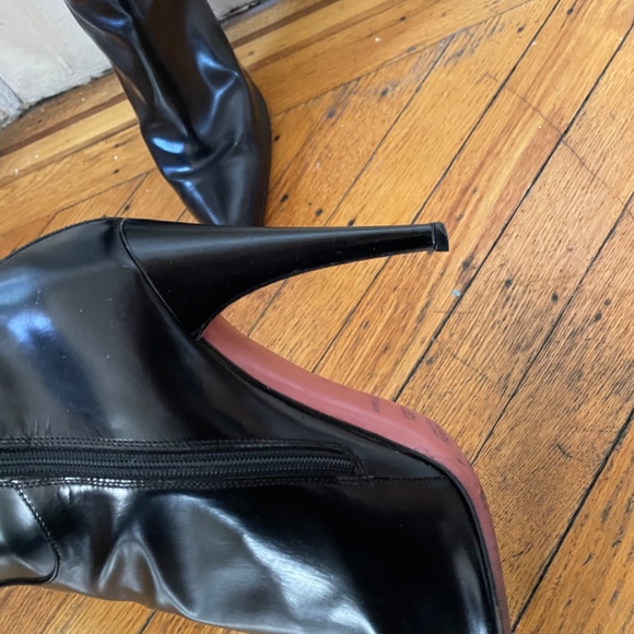 PRADA Spazzolato Knee High Stiletto Boots Size 8.5 - Picture 6 of 11